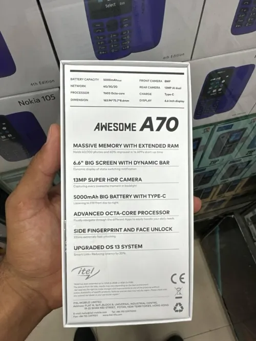 Smartphone awesome a70 o Smartphone awesome a70 original