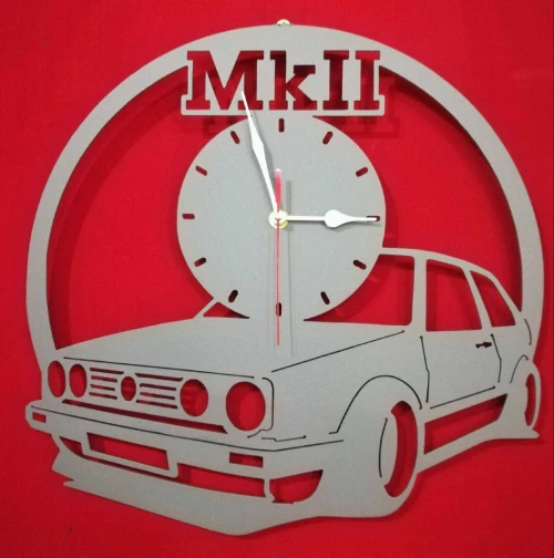 Horloge murale métallique 