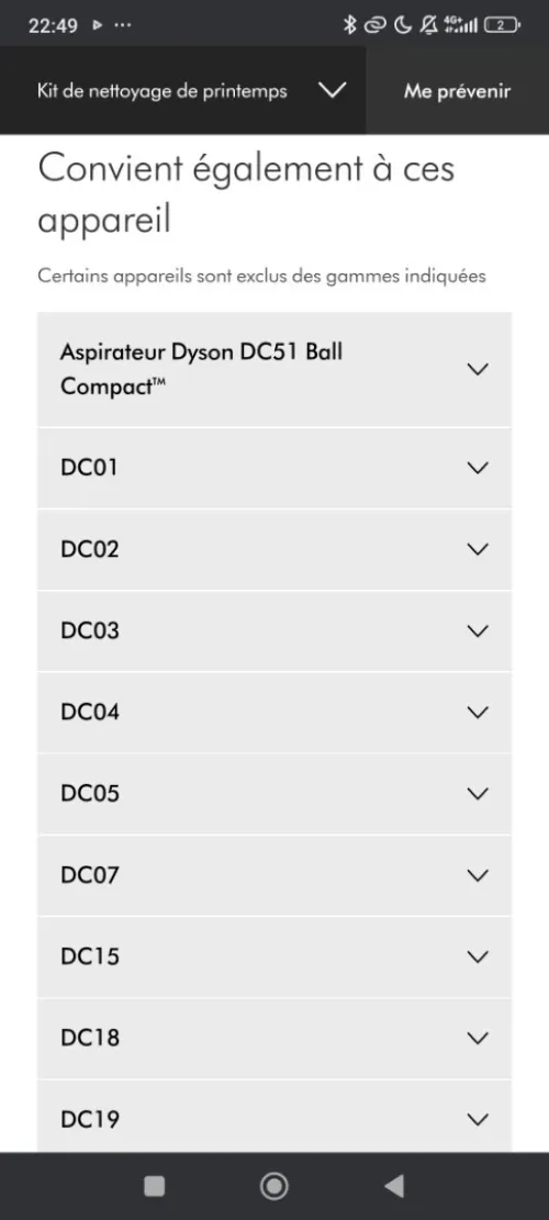 Kit de nettoyage printemps Dyson 