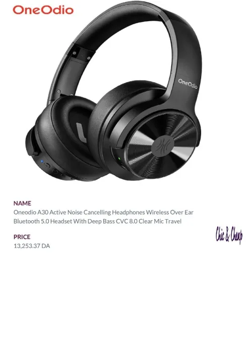 casque bluetooth casque sans fil anc casque antibruit actif écouteur sur l'oreille stéréo