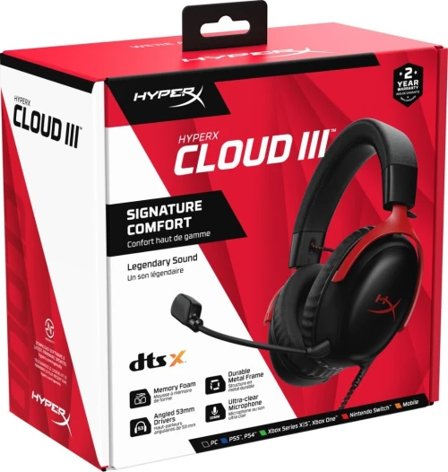 CASQUE HYPER X CLOUD 3 (PC/CONSOL/TELEPHONE)