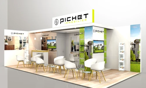 Design 3D professionnel pour stands d'exposition sur mesure - CapCreative