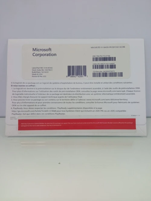 Microsoft Windows Server Standard 2019 coffret 