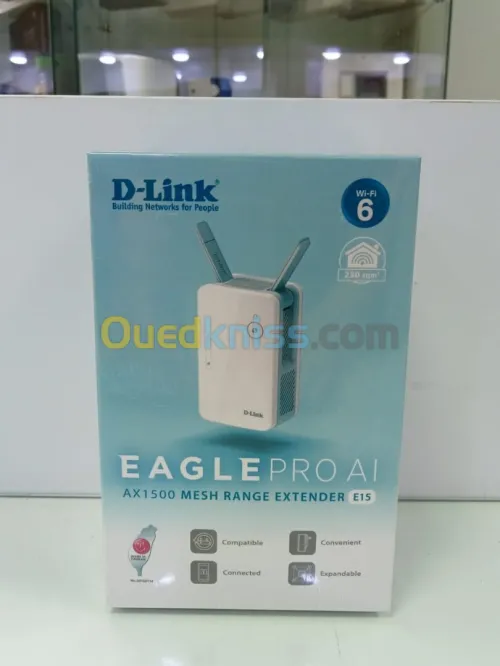 RÉPÉTEUR EXTENDEUR D-LINK EAGLE PRO AI MESH AX1500 E15