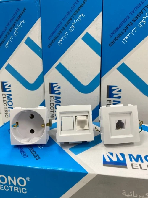 MONO ELECTRIC GOULOTE ET ACCESSOIRES ( prise rj45 - prise rj11 - prise électrique - goulotte...