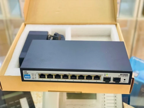 SWITCH D-Link DGS-F1100-10PS-E 8-PORT GIGABIT POE