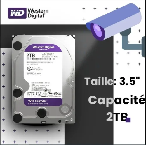 DISQUE DURE VIDEOSURVEILLANCE 1TB 2TB 4TB 6TB 8TB 