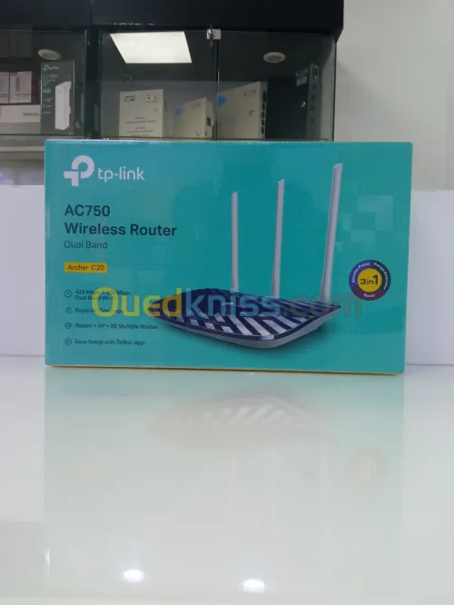 TP-LINK ROUTEUR DOUBLE BANDE SANS FIL AC750 Archer C20