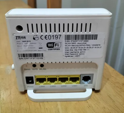 Modem adsl ZTE