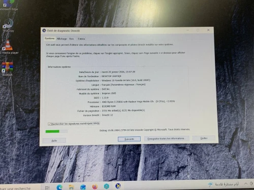 DELL INSPIRON 3585 /RAYZEN 5 2500 / 8 G / 256 NVME / 15.6 FHD