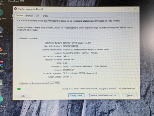 DES LAPTOP DELL LATITUDE 7480 / INTEL I5 6 EME / 8G / 128 SSD / 14 FHD