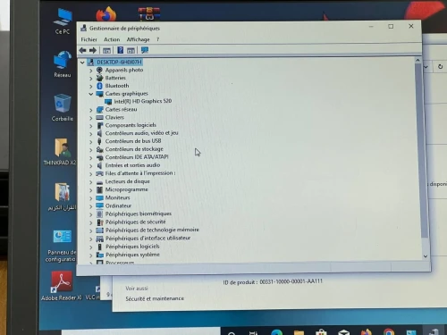 THINKPAD X270 / I7 6EME / 8G /256 SSD /12 double batterie