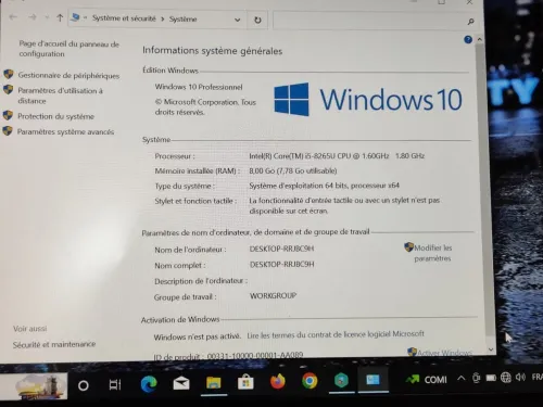 LENOVO THINKPAD T490S ULTRA SLIM I5 8EME / 8G / 256 SSD /14 FHD