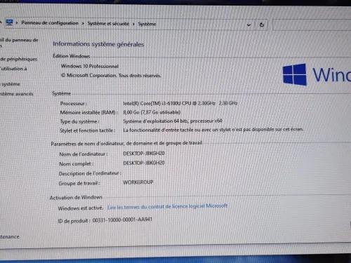 THINKPAD L450 / INTEL I3 6EME / 8G / 128 SSD / 15.6 ETAT NEUF