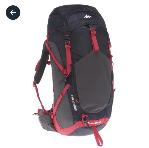 Sac a dos de randonnée bivouac trekking montagne mh500 30l femme noir rose