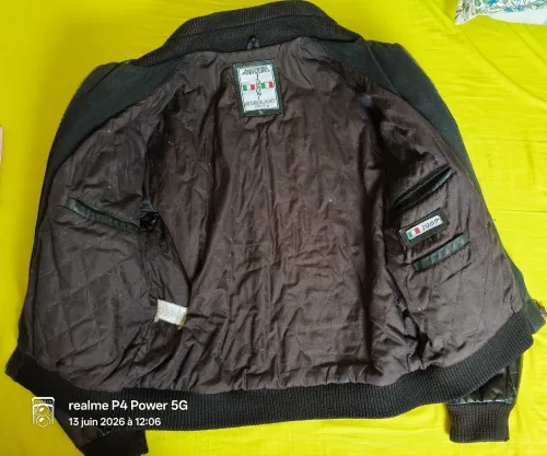 Veste véritable cuire