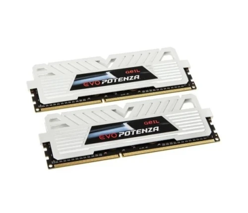 MEMOIRE DESKTOP GEIL 8GB (4GBX2) DDR3 PC3000 POTENZA WHITE