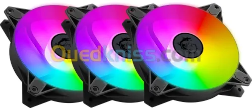 VENTILATEUR BOITIER MSI MPG F120 ARGB KIT X 3 BLACK