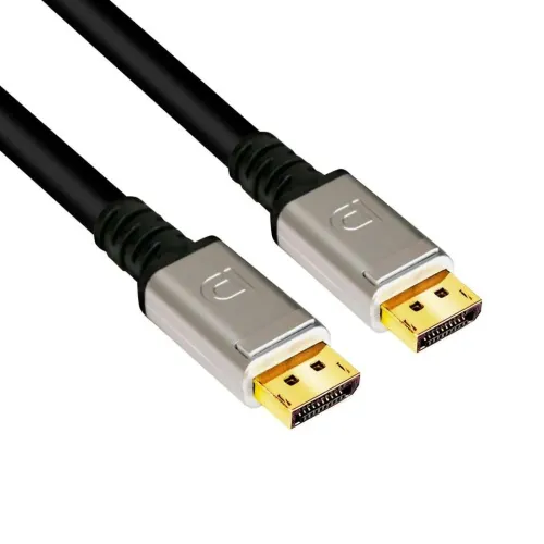 CABLE CLUB3 DCAC-1069DISPLAYPORT1.4 HBR3 CABLE MALE/MALE 4METERS/8K @60HZ 24AWG SILVER CONNECTOR