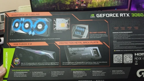 GeForce RTX 3060 Gigabyte 12GB X3