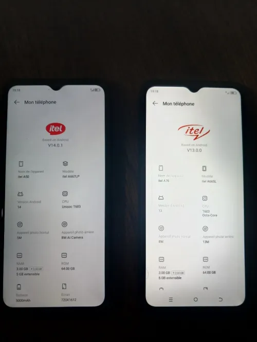 Itel A50 Itel A70 Itel