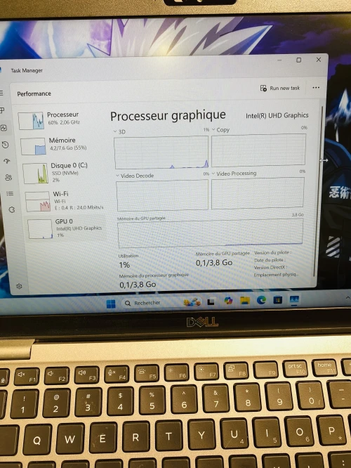 DELL 5410 I7-10TH/8RAM/256SSD 14 POUCES
