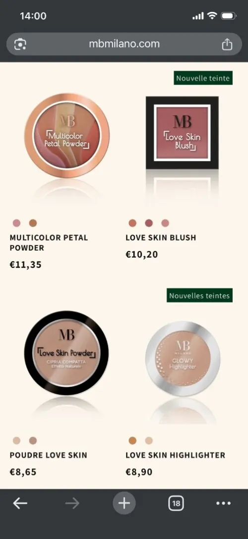 Maquillage originalMB MILANO