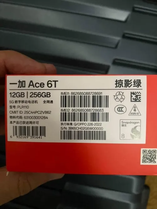 OnePlus ACE 6T ACE 6T