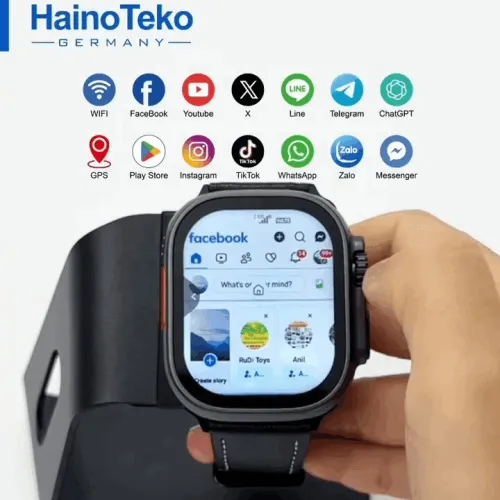 ساعة ذكية بنظام الأندرويد وكاميرتين أمامية وخلفية وفلاش ودعم إتصالات الجيل الخامس Montre Android 5G 4GB 64GB Wifi