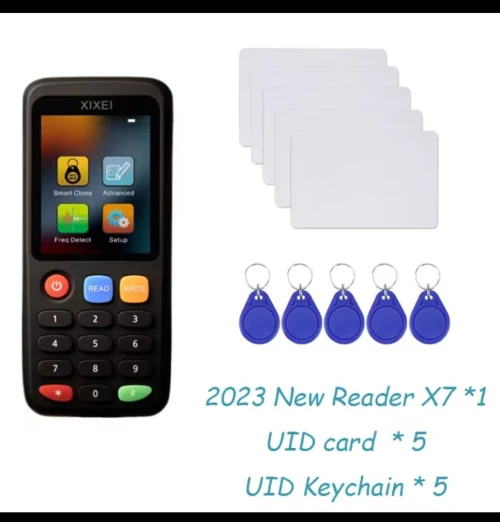 RFID Décodeur duplicateur copieur de carte sans contact reader copier duplicator avec carte et puce