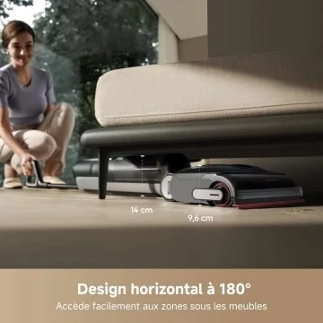 Aspirateur Laveur dreame H15 Pro 21kPa-séchage 5 Min 90C- portée à Plat 180 degrees -1h autonomie