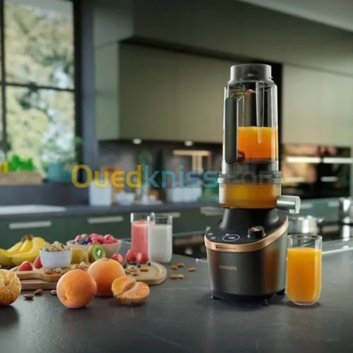 Blender-PHILIPS 2-en-1 mixeur et centrifugeuse 2L 1500W 8 programmes bol plastique  HR3770/00