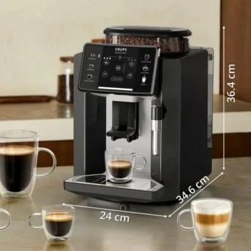 Krups Machine A Cafe Broyeur 15 Bars Noir EA910A10 - Sensation-Interface Tactile