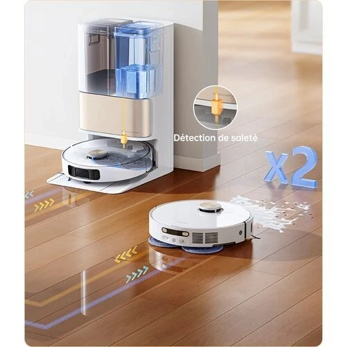 Aspirateur Robot Laveur Avec Station De Vidange DREAME L10S PRO ULTRA HEAT -7000PA-220min Autonomie