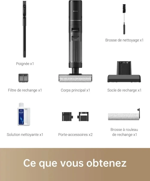 Aspirateur dreame H12 Pro 35 Min, Écran LED