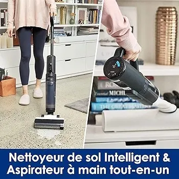 Tineco Floor One S5 Combo Aspirateur Et Laveur Sec Et Humide Sans Fil Intelligent