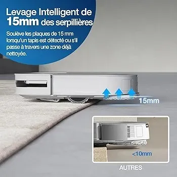 ECOVACS DEEBOT X2 Omni Aspirateur Robot Laveur Avec Station