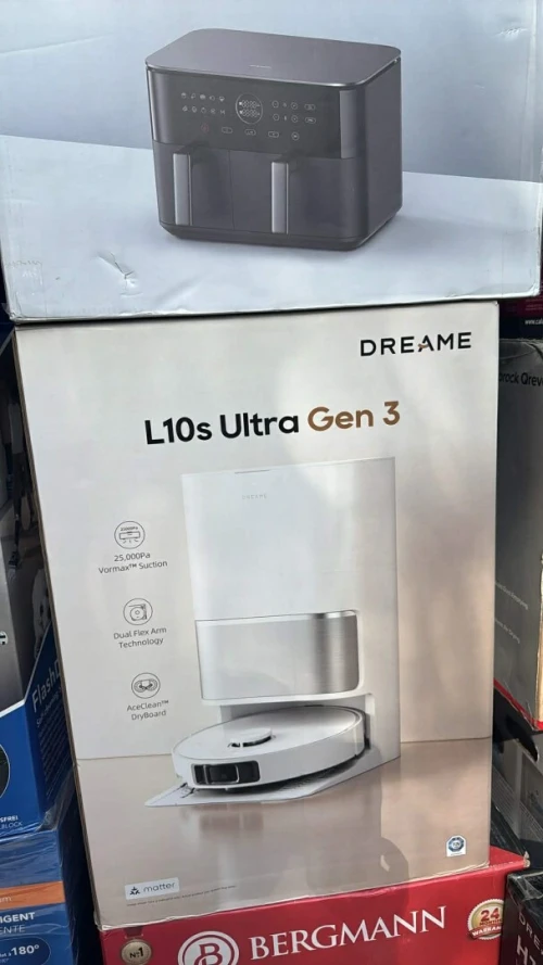 DREAME L10s Ultra Gen3 Aspirateur robot avec fonction serpillière Blanc