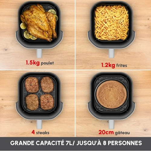 Moulinex Friteuse Sans Huile Air Fryer Easy Fry Infrared 7L EZ831GF0