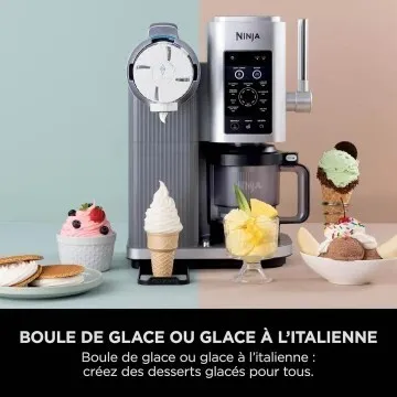 machine à glaces Ninja Sorbetière , 13 modes, a l talienne, gelatos, sorbets, milkshakes, NC701EU