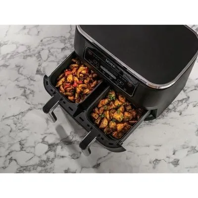 Friteuse A Air Sans Huile Airfryer NINJA , 2 Tiroirs,6-En-1 AF300EU- 7.6L - 2500W