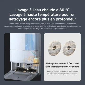 Aspirateur XIAOMI Robot Laveur  5 Pro 20000 Pa