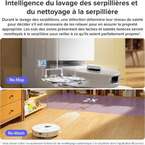 Aspirateur Roborock Qrevo Pro Robot Laveur blanc   