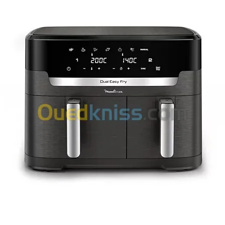 Moulinex Friteuse sans huile 11 L-2700W- XXL DUAL EASY FRY EZ942HF0 Noir