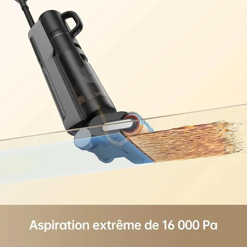 dreame H12 Dual Aspirateur Nettoyage Intelligent Aspiration Humide Sèche, Aspirateur sans Fil 4 en 1