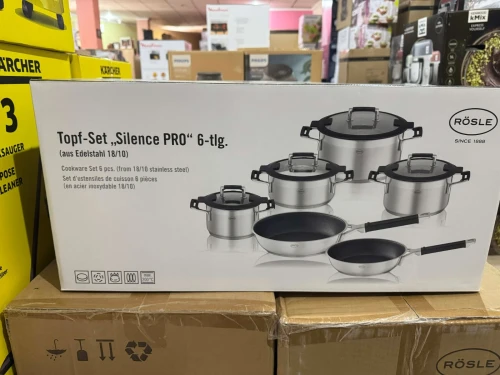Batterie de cuisine RÖSLE Silence Pro 6 pièces en acier inoxydable