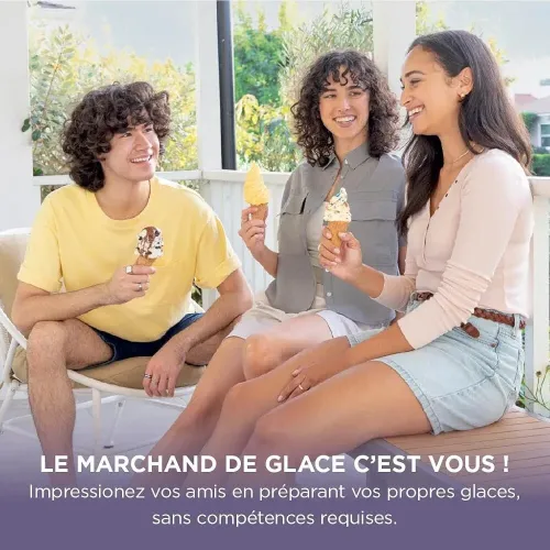 NINJA CREAMi Sorbetière Scoop and Swirl avec 2 pots 13 modes pour réaliser crèmes glacées