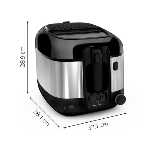 Friteuse Moulinex classique Super Uno 2,2 L-1.5 kg de frites-1800 W 150 à 190C AM316D10