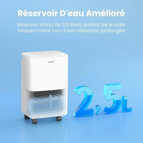 COMFEE Déshumidificateur Compacte Absorbe jusqu'à 10L