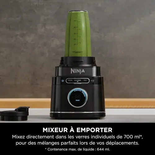 Ninja Power Blender Pro 2-en-1, mixeur 1200W avec récipient 2L,TB301EU